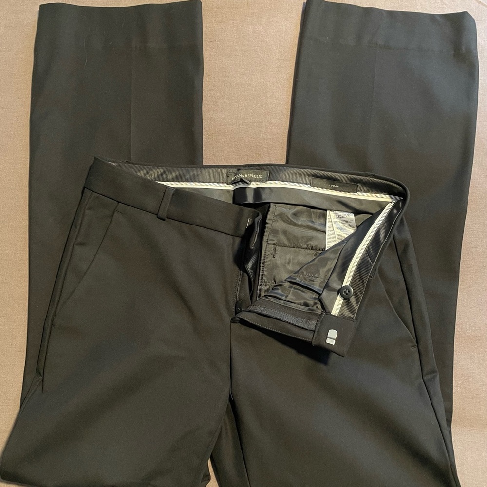 Banana Republic Black Logan Pants, Size 4S